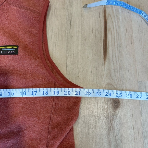 L.L. Bean Mountain Classic Fleece Vest Women's Sienna Brick SZ L REG - Picture 7 of 12